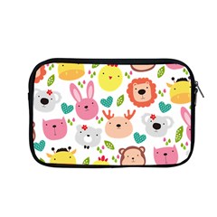 Cute Animals Cartoon Seamless Background Apple Macbook Pro 13  Zipper Case by danenraven