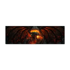 Red And Black Dragon Fire Sticker (bumper) by danenraven