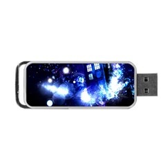 Tardis Background Space Portable Usb Flash (one Side) by Jancukart