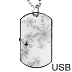 Mandelbrot Apple Males Mathematics Dog Tag Usb Flash (one Side) by Jancukart