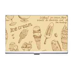 Ice-cream-vintage-pattern Business Card Holder by Jancukart