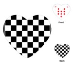 Chess board background design Playing Cards Single Design (Heart) Front