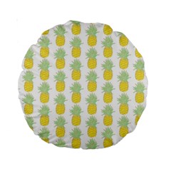 Pineapple Glitter Standard 15  Premium Round Cushions by ConteMonfrey