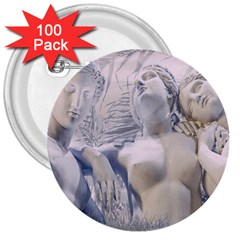 Three Graces Collage Artwork 3  Buttons (100 Pack)  by dflcprintsclothing