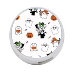 Halloween Jack O Lantern Vector 4-Port USB Hub (Two Sides) Back