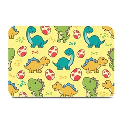 Seamless Pattern With Cute Dinosaurs Character Plate Mats by Wegoenart