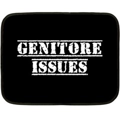 Genitore Issues  Fleece Blanket (mini) by ConteMonfrey