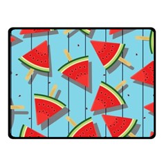 Blue Watermelon Popsicle  Fleece Blanket (small) by ConteMonfrey