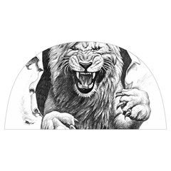 Drawing Angry Male Lion Roar Animal Anti Scalding Pot Cap by danenraven