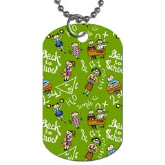 Seamless Pattern With Kids Dog Tag (one Side) by Wegoenart