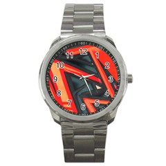 Graffiti Detail Wallpaper Texture Background Sport Metal Watch by Wegoenart