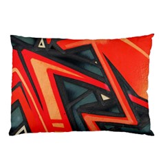 Graffiti Detail Wallpaper Texture Background Pillow Case by Wegoenart