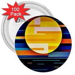 Background Abstract Horizon 3  Buttons (100 Pack)  by Ravend