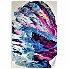 Feathers Canvas 20  X 30  by kaleidomarblingart