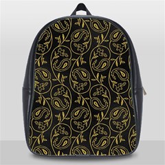 Classy Golden Leaves   School Bag (xl) by ConteMonfrey