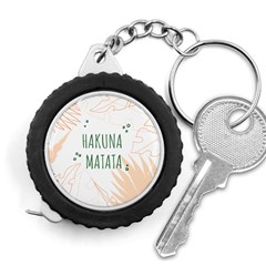 Hakuna Matata Tropical Leaves With Inspirational Quote Measuring Tape by Jancukart