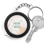 Hakuna Matata Tropical Leaves With Inspirational Quote Measuring Tape Front