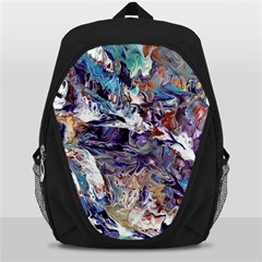 Abstract Cross Currents Backpack Bag by kaleidomarblingart