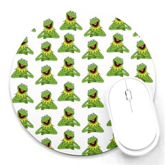 Kermit The Frog Round Mousepad by Valentinaart