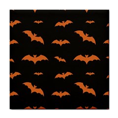 Bat Pattern Tile Coaster by Valentinaart