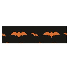 Bat Pattern Oblong Satin Scarf (16  X 60 ) by Valentinaart