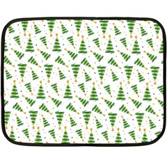 Christmas Tree Pattern Christmas Trees Double Sided Fleece Blanket (mini) by Ravend