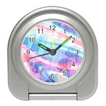 Polygons Bokeh Geometric Art Geometric Background Travel Alarm Clock Front