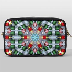 Geometric Symmetrical Symmetry Data Futuristic Toiletries Bag (one Side) by Ravend