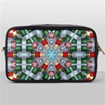 Geometric Symmetrical Symmetry Data Futuristic Toiletries Bag (One Side) Front