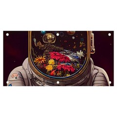 Astronaut Universe Planting Flowers Cosmos Jpg Banner And Sign 6  X 3  by Pakemis