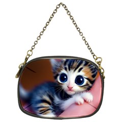 Cute Kitten Kitten Animal Wildlife 3d Chain Purse (two Sides) by Pakemis