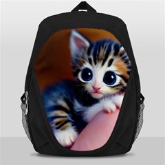 Cute Kitten Kitten Animal Wildlife 3d Backpack Bag by Pakemis