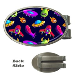 Space Pattern Money Clips (oval)  by Pakemis