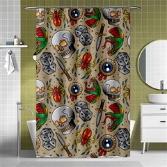 Tattoo Pattern Shower Curtain 48  X 72  (small)  by Pakemis