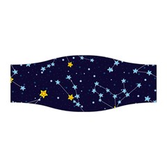 Seamless Pattern With Cartoon Zodiac Constellations Starry Sky Stretchable Headband by Pakemis