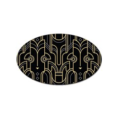 Art-deco-geometric-abstract-pattern-vector Sticker Oval (100 Pack) by Pakemis