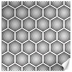 Halftone-tech-hexagons-seamless-pattern Canvas 12  X 12  by Pakemis