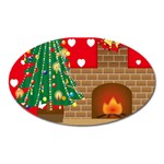 Christmas Room Oval Magnet Front