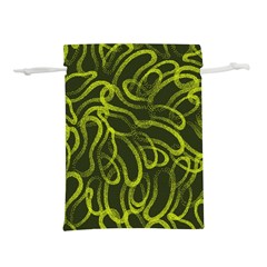 Green-abstract-stippled-repetitive-fashion-seamless-pattern Lightweight Drawstring Pouch (s) by Pakemis