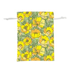 Seamless-pattern-with-graphic-spring-flowers Lightweight Drawstring Pouch (s) by Pakemis