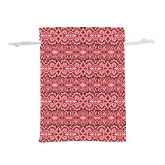 Pink-art-with-abstract-seamless-flaming-pattern Lightweight Drawstring Pouch (m) by Pakemis