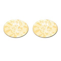 Amber Zendoodle Cufflinks (oval) by Mazipoodles