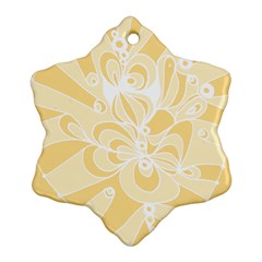 Amber Zendoodle Ornament (snowflake) by Mazipoodles