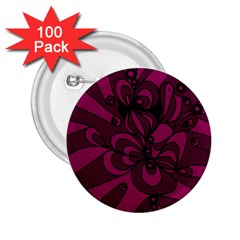 Aubergine Zendoodle 2 25  Buttons (100 Pack)  by Mazipoodles