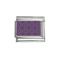 Kaleidoscope Scottish Violet Italian Charm (9mm) by Mazipoodles