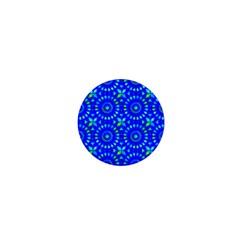 Kaleidoscope Royal Blue 1  Mini Buttons by Mazipoodles