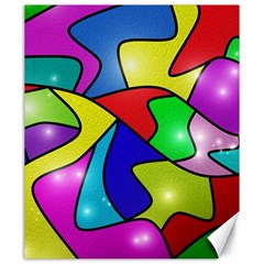 Colorful Abstract Art Canvas 20  X 24  by gasi