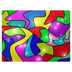 Colorful Abstract Art Flano Blanket (extra Small) by gasi