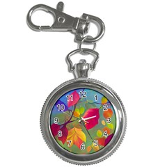 Leaves Foliage Autumn Branch Trees Nature Forest Key Chain Watches by Uceng