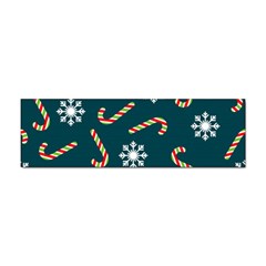 Christmas Seamless Pattern With Candies Snowflakes Sticker (bumper) by Uceng